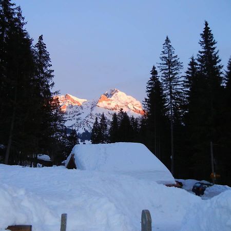Restaurant Hotel Schermtanne Adelboden Eksteriør billede