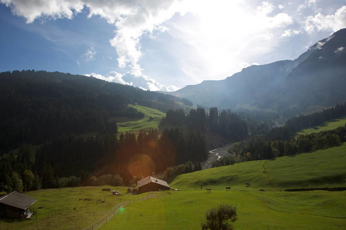 Restaurant Hotel Schermtanne Adelboden Eksteriør billede