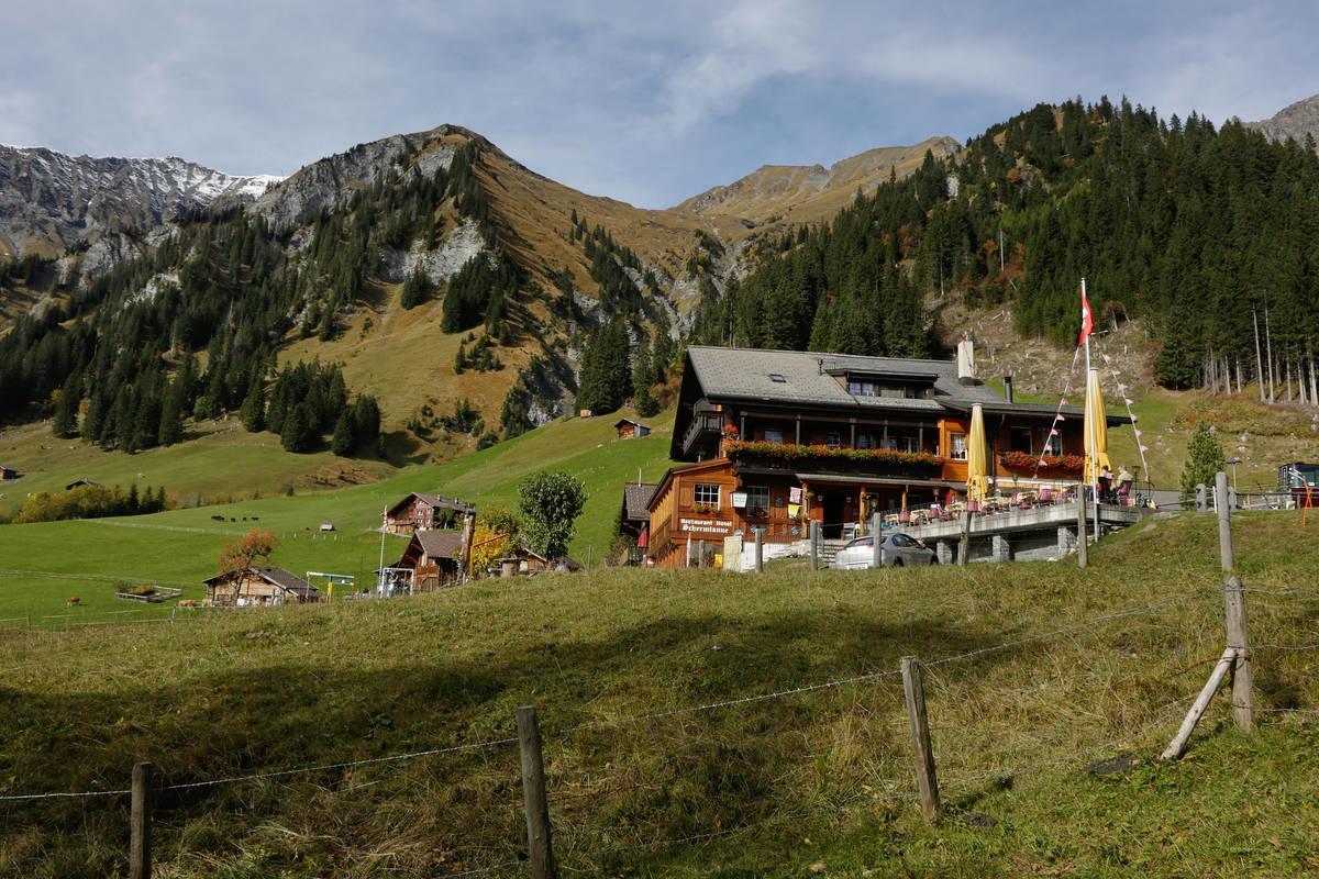 Restaurant Hotel Schermtanne Adelboden Eksteriør billede